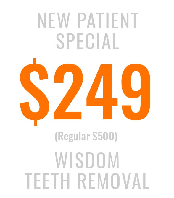 New patient special for wisdom teeth removal