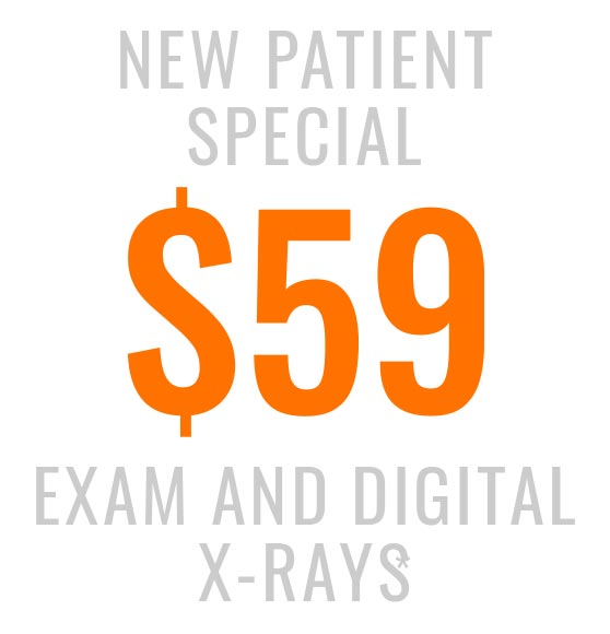 New Patient Special exam and digital x-rays