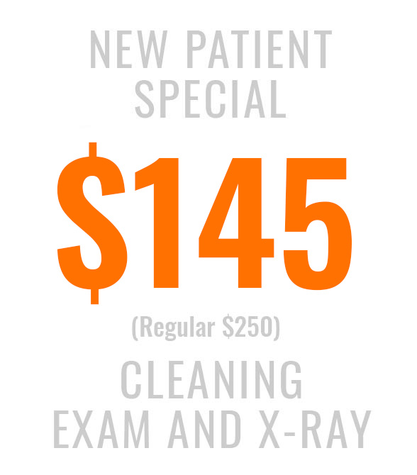 New Patient Special for cleaning exam and x-ray