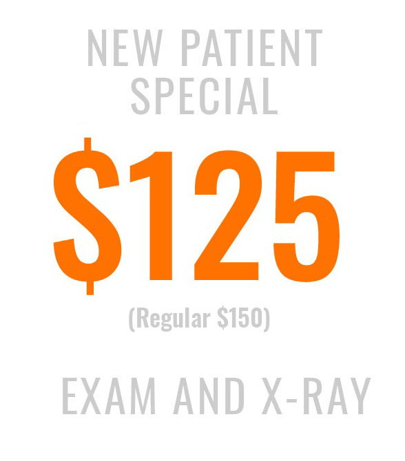 New patient special for exam and x-ray